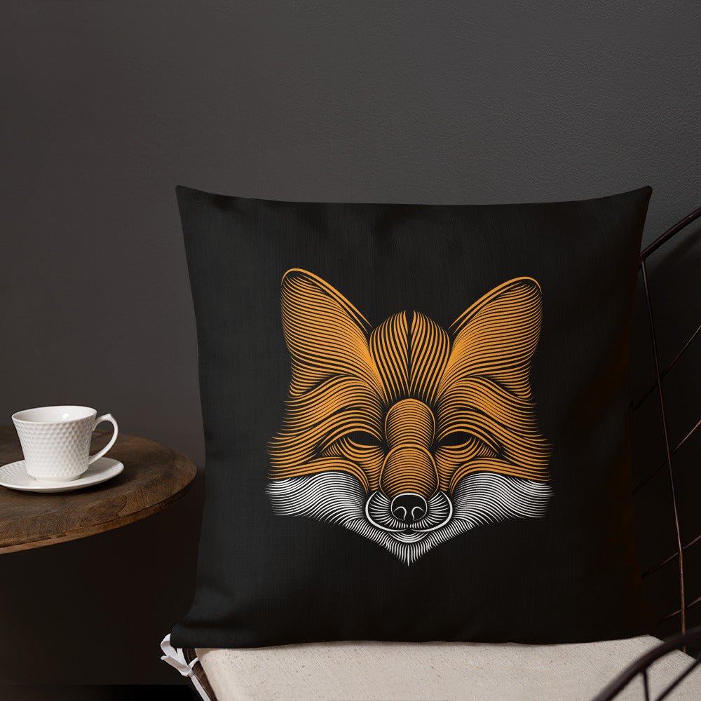 Fox Minimalist Throw Pillows