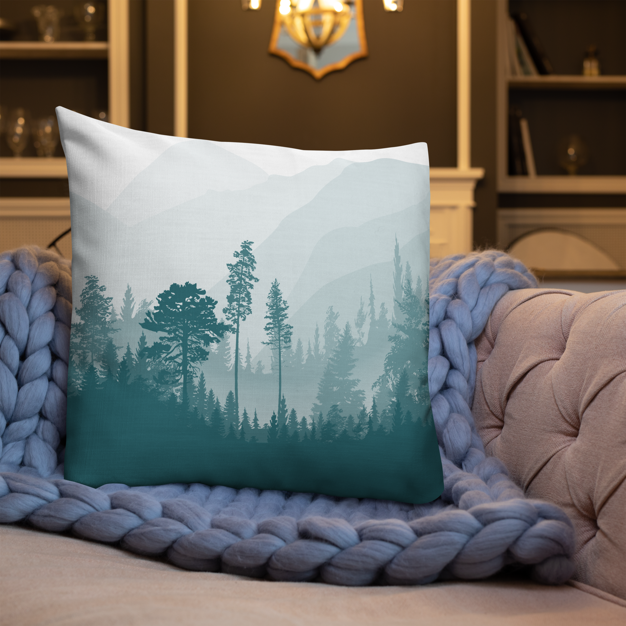 Forest Wilderness Throw Pillow