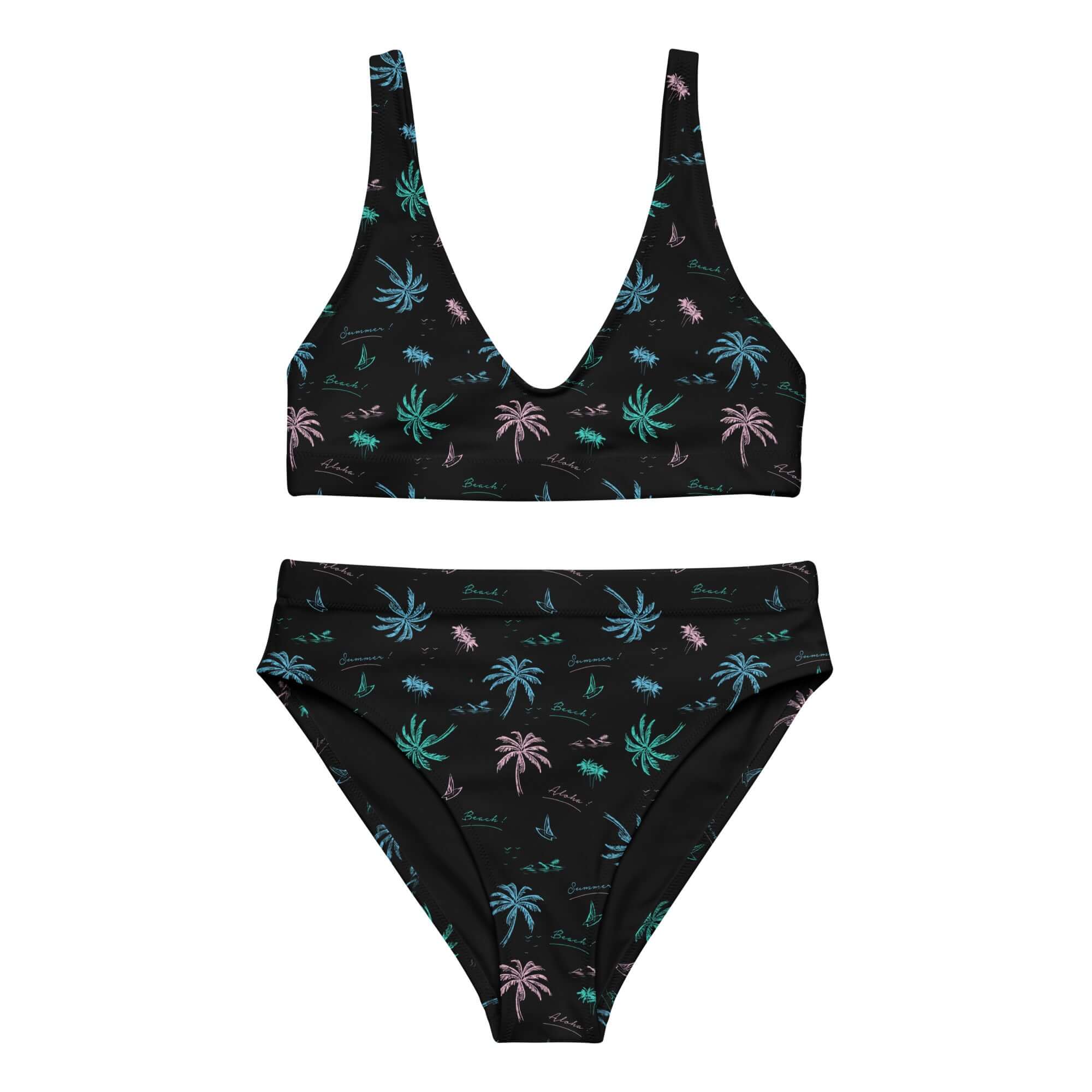 Aloha Hawaii Palm Trees Eco Friendly Bikini
