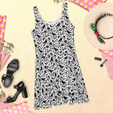 Crow, Black Dog-Roses & Gooseberry Skater Dress