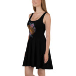 Tiger & Wild Flowers Skater Dress