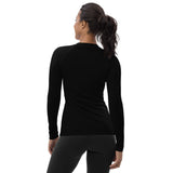 Shark Women's Black Rash Guard