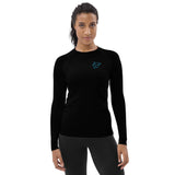 Shark Women's Black Rash Guard