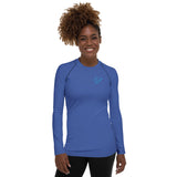 Shark Women's Blue Rash Guard