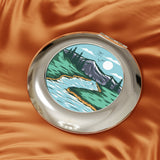 Wanderlust & Mountains Compact Travel Mirror