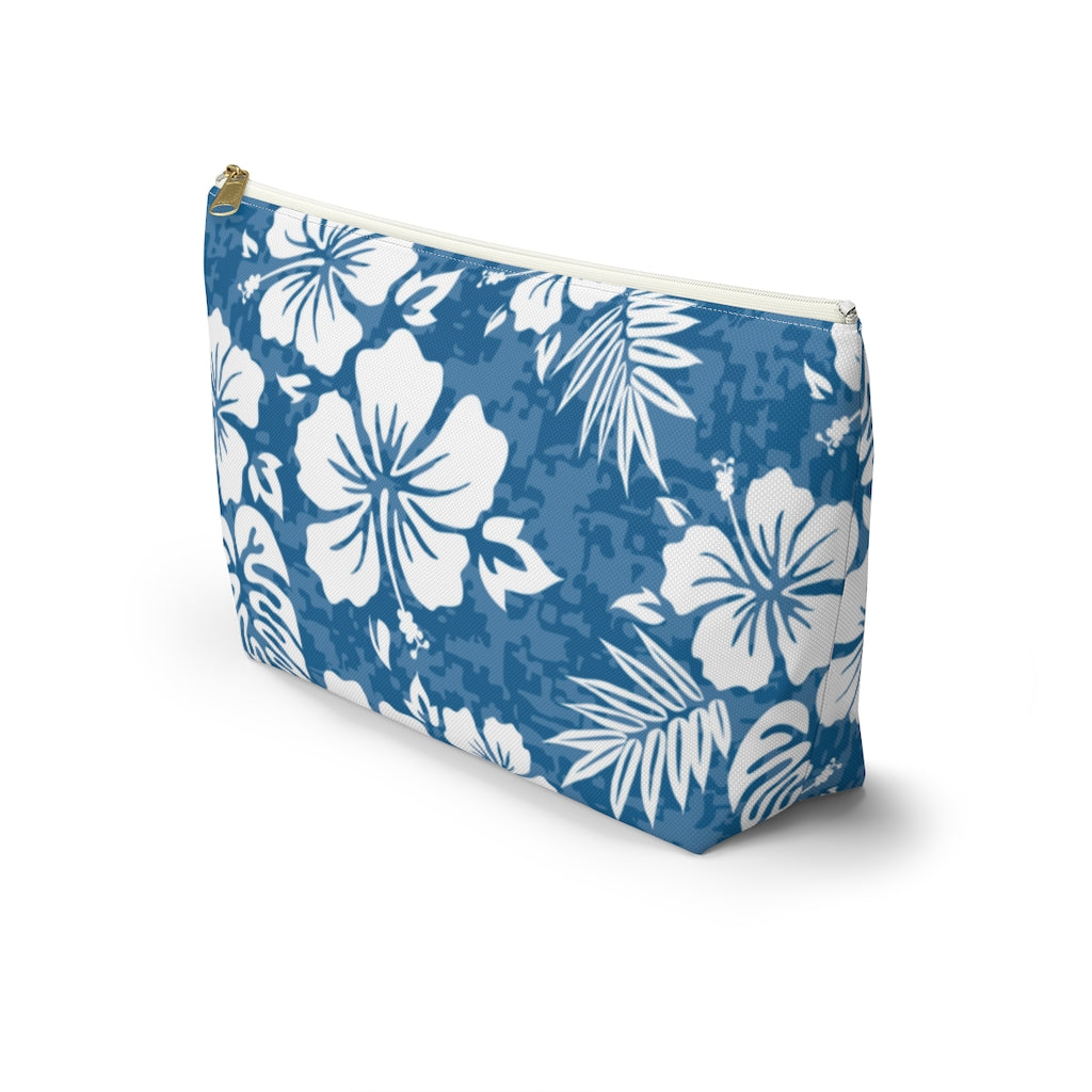 Floral Hawaiian T-Bottom Accessories Pouch