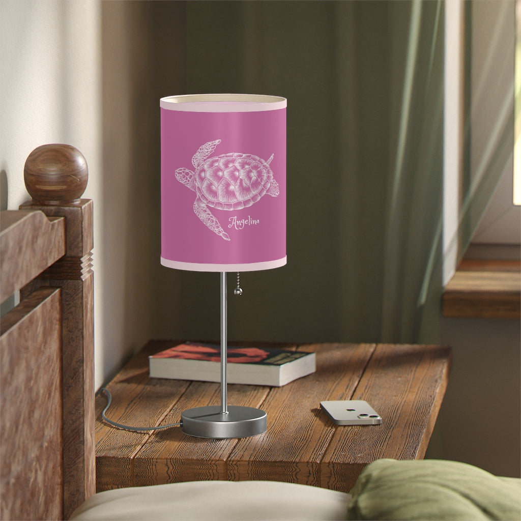 Personalized Sea Turtle Lamp on a Stand (US | CA Plug)