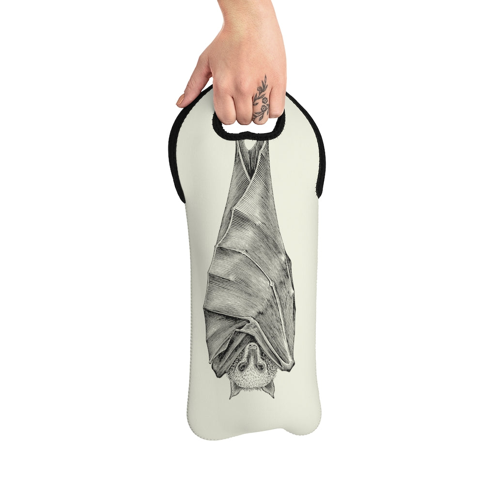 Hanging Vampire Bat Wine Carrier Bag