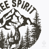 Free Spirit Elk & Mountains Softstyle T-Shirt