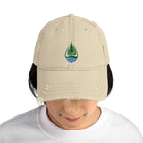 Lake & Pine Trees Distressed Hat