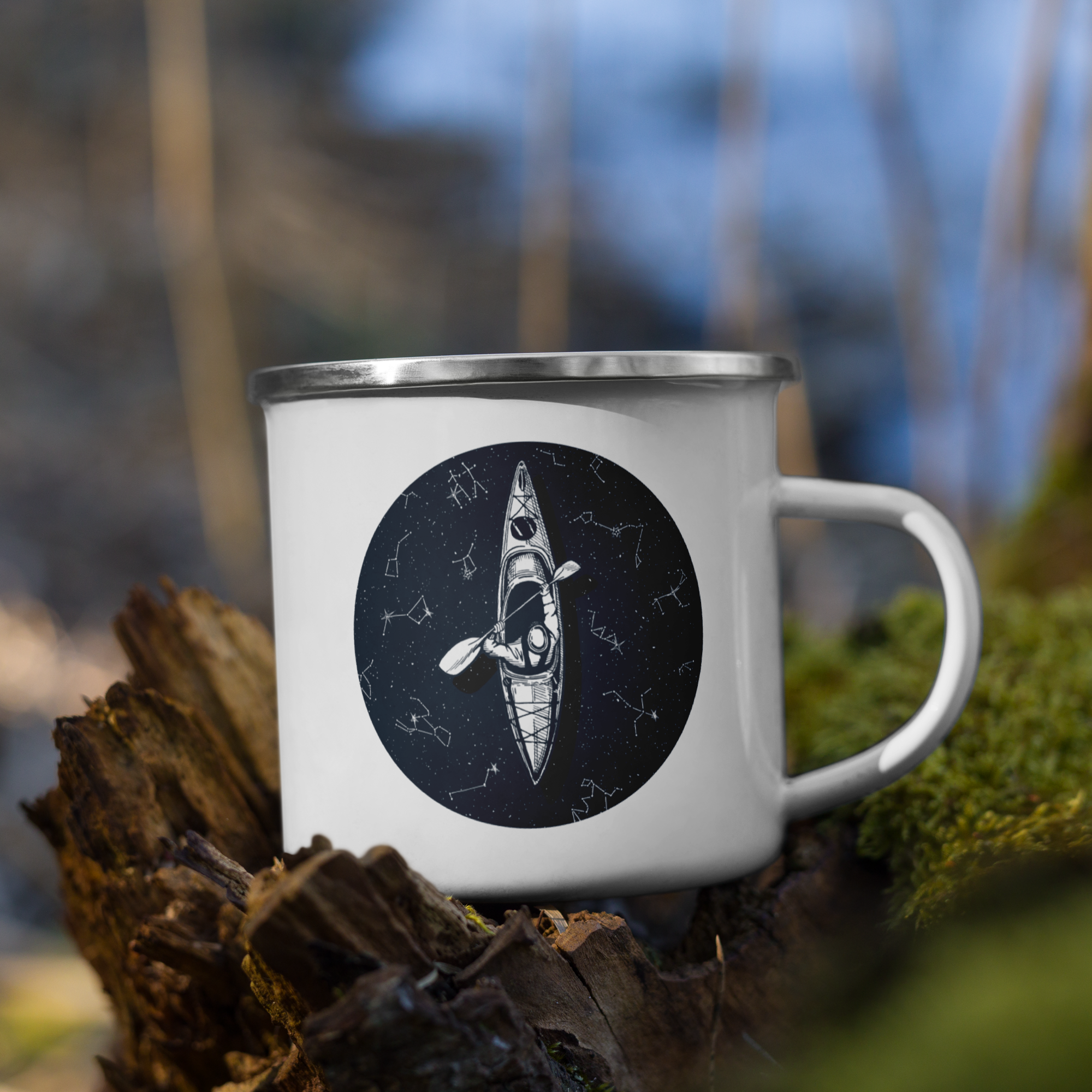 Kayaking Camping Mug, 12oz
