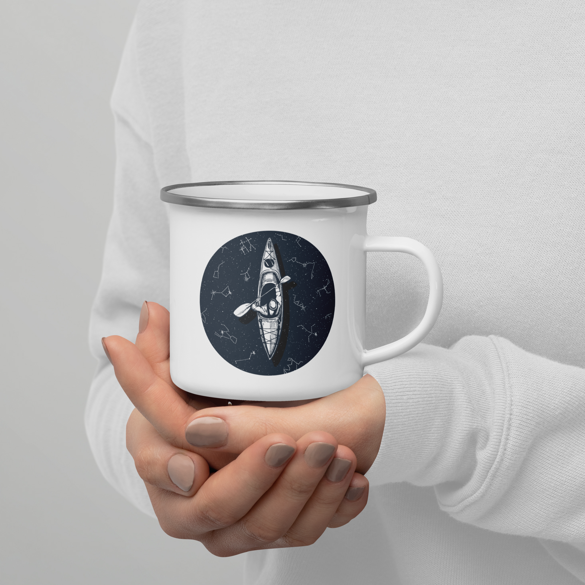 Kayaking Camping Mug, 12oz