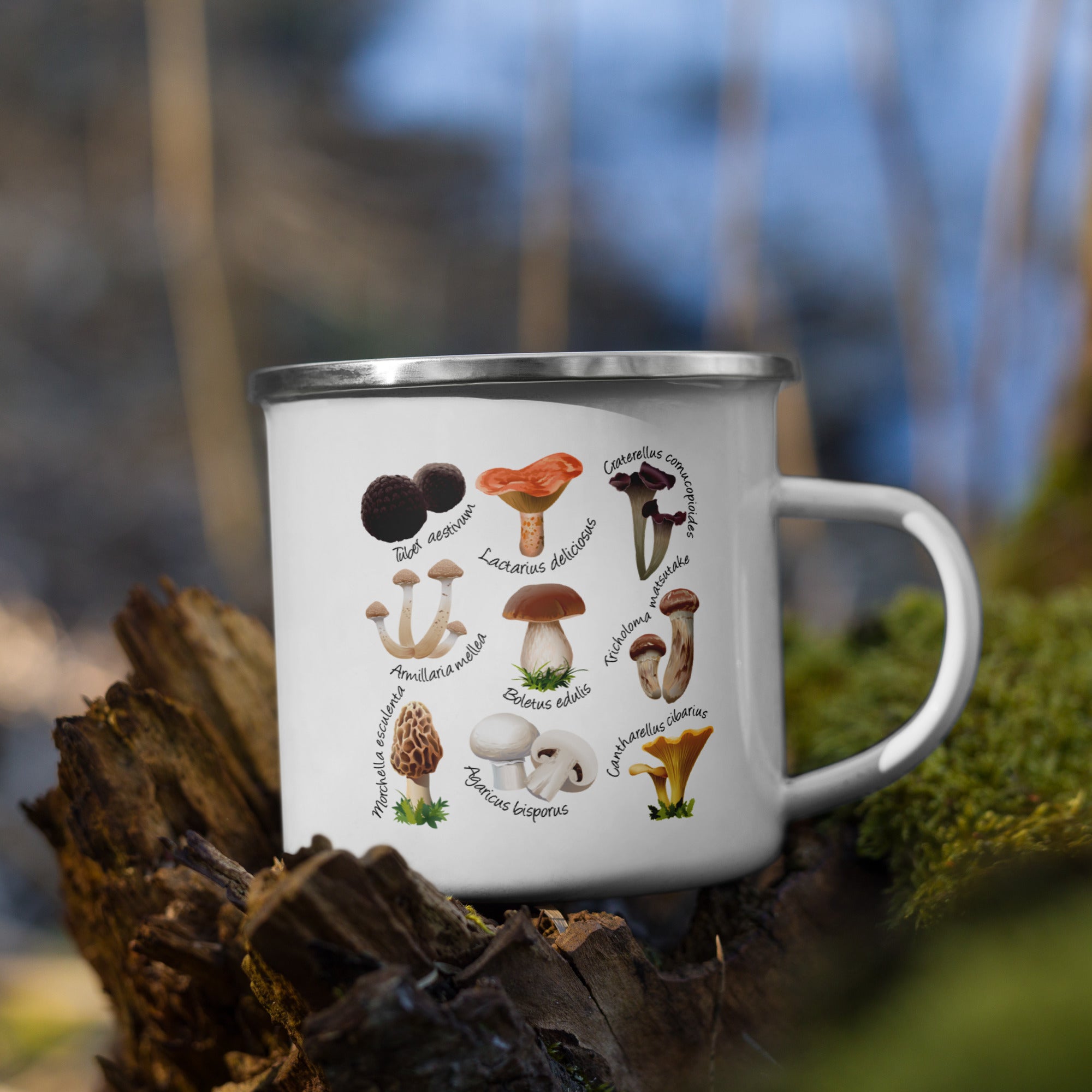 Mushrooms & Fungi Camping Mug, 12oz