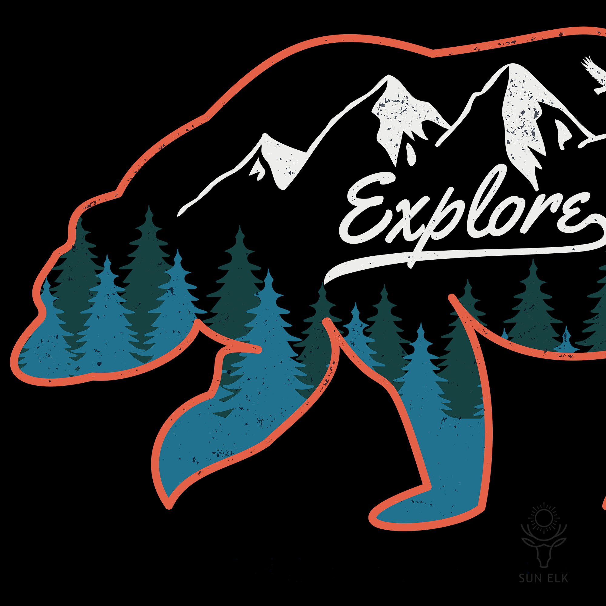 Explore Grizzly Bear Softstyle T-Shirt