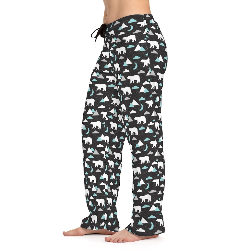 Polar Bear & Moon Women's Pajama Pants
