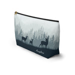 Personalized Deer Elk Family T-Bottom Accessories Pouch