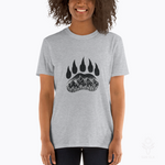 Grizzly Bear Paw & Mountains Softstyle T-Shirt