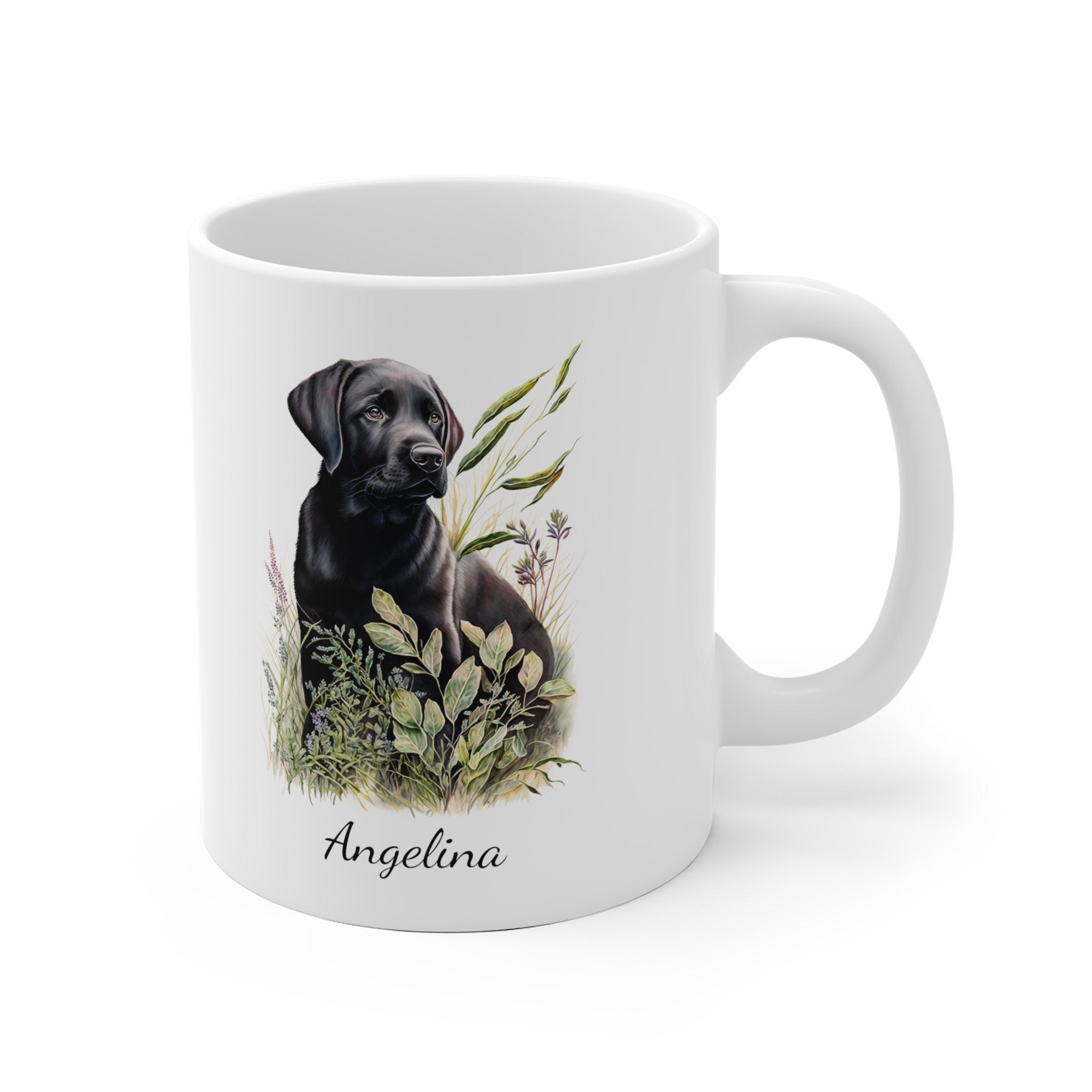 Personalized Black Labrador Coffee Mug