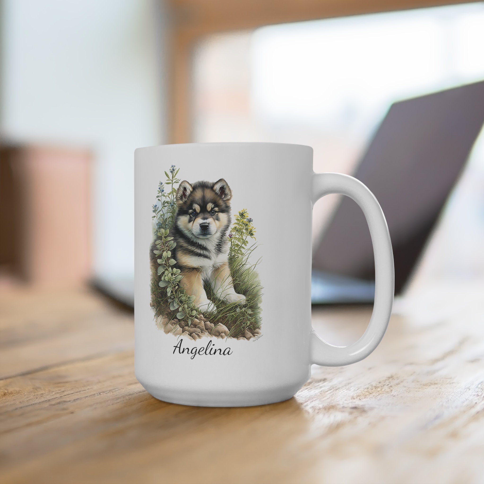 Personalized Alaskan Malamute Coffee Mug