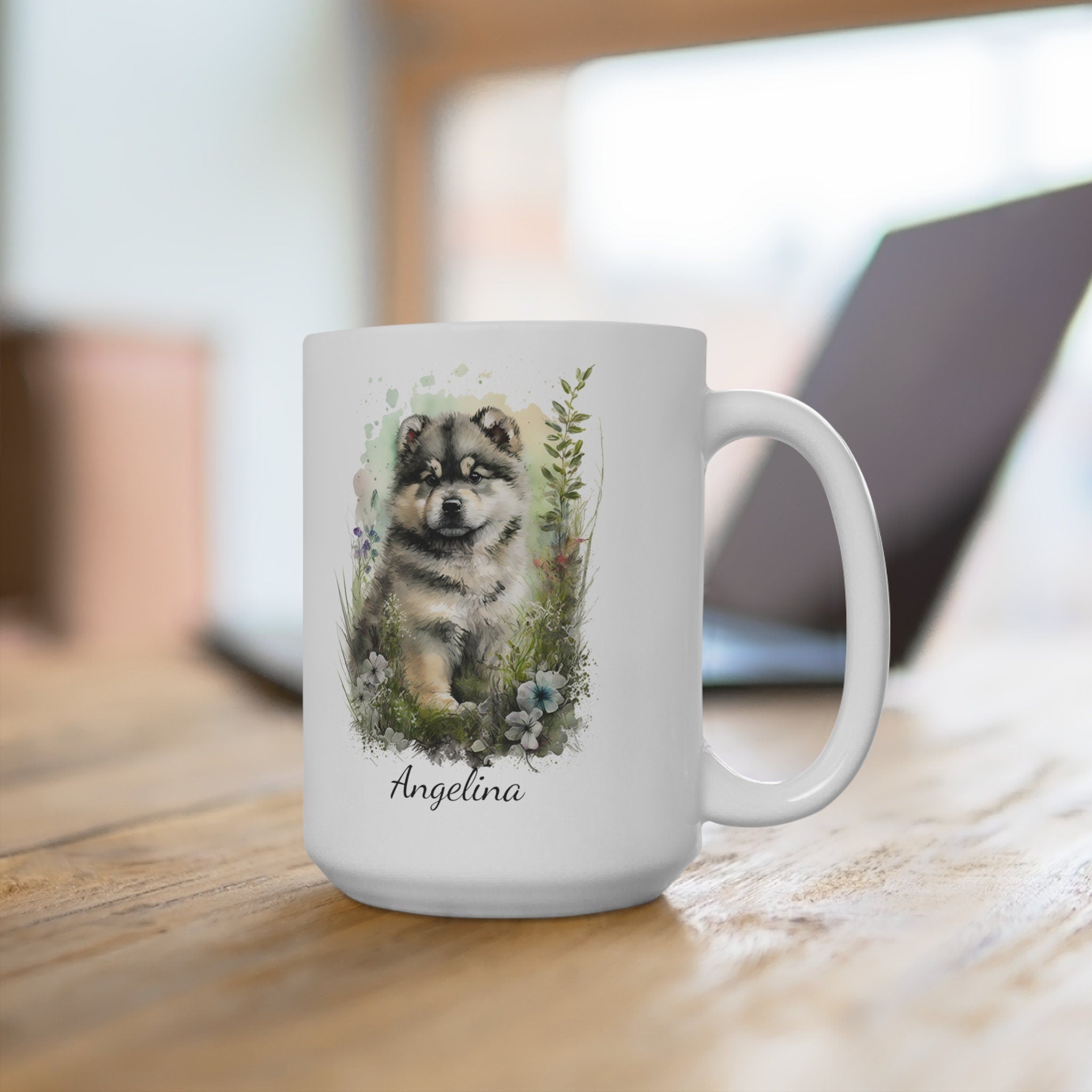 Personalized Alaskan Malamute Coffee Mug
