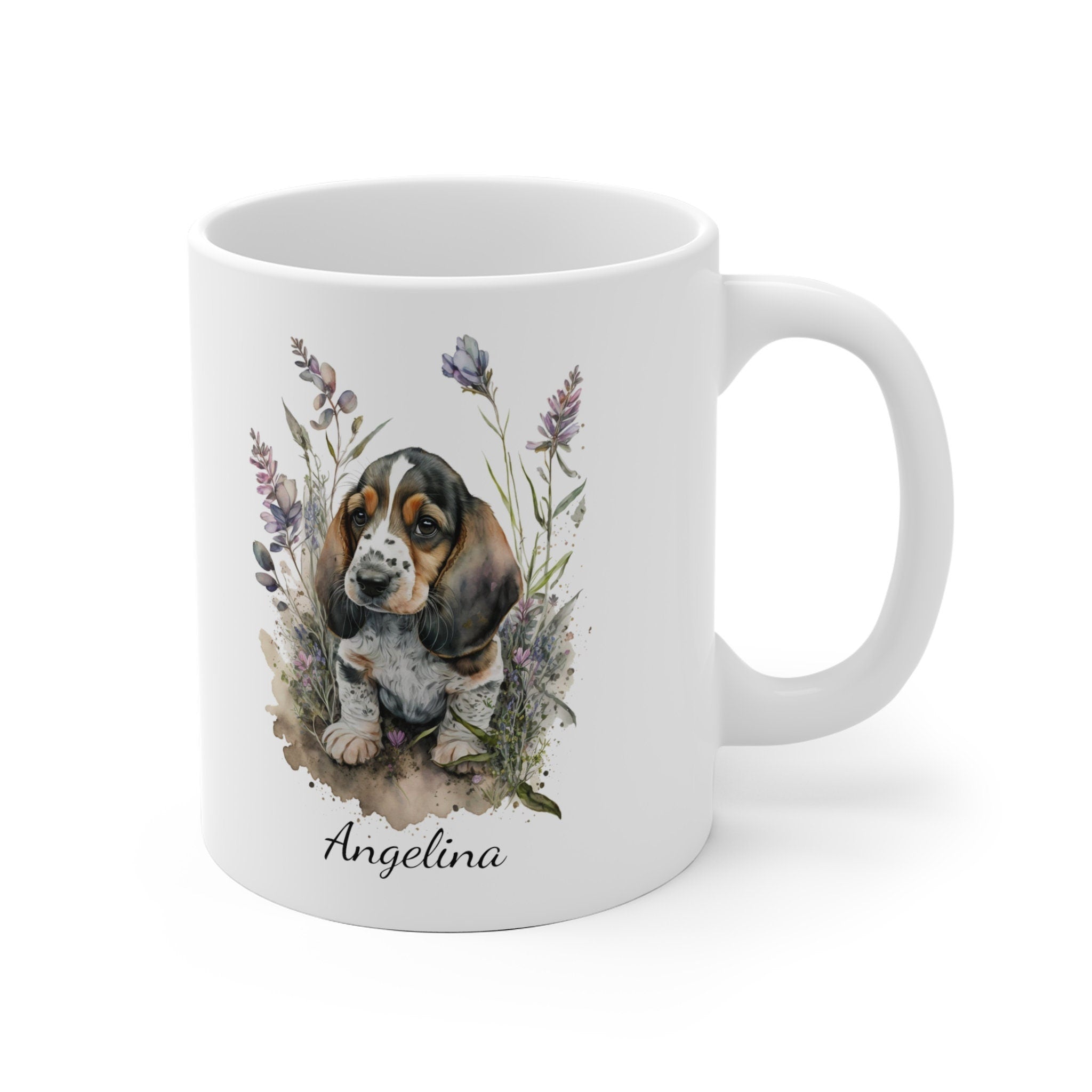 Personalized Basset Hound Coffee Mug