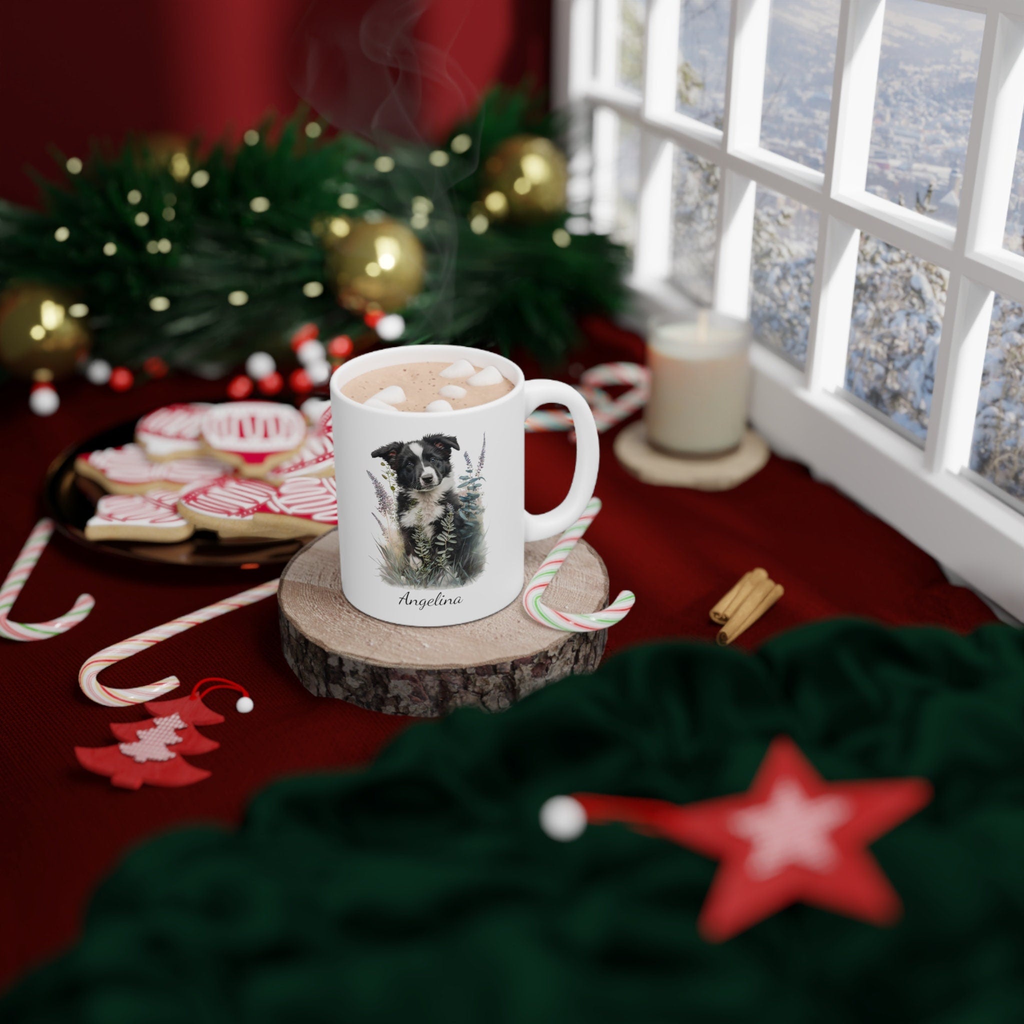 Personalized Border Collie Coffee Mug