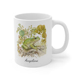 Personalized Green Tree Frog Coffee Mug