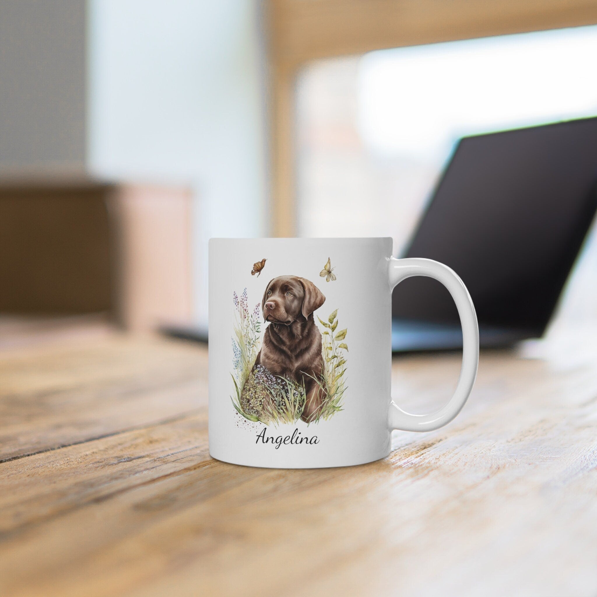 Personalized Chocolate Labrador Coffee Mug