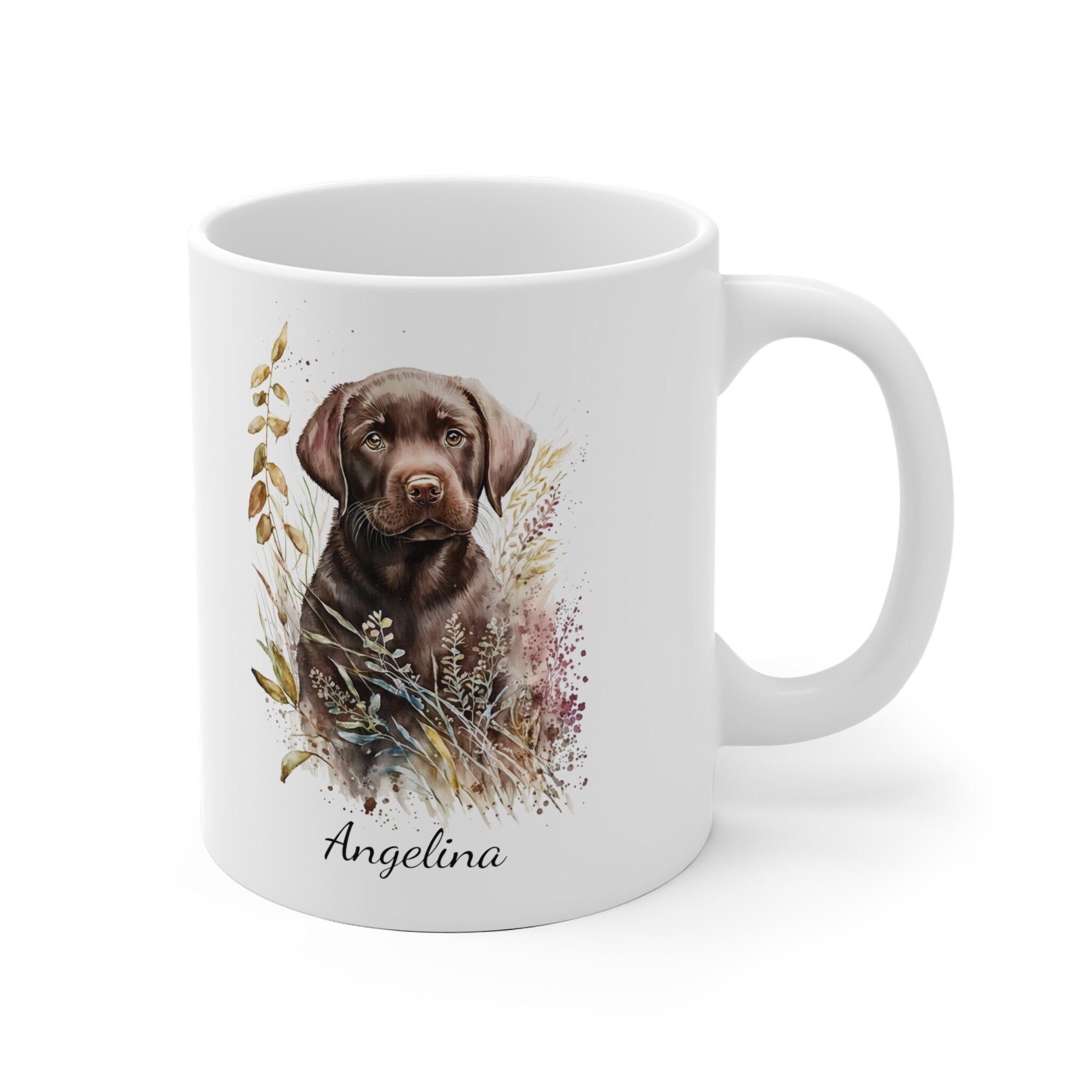 Personalized Chocolate Labrador Coffee Mug