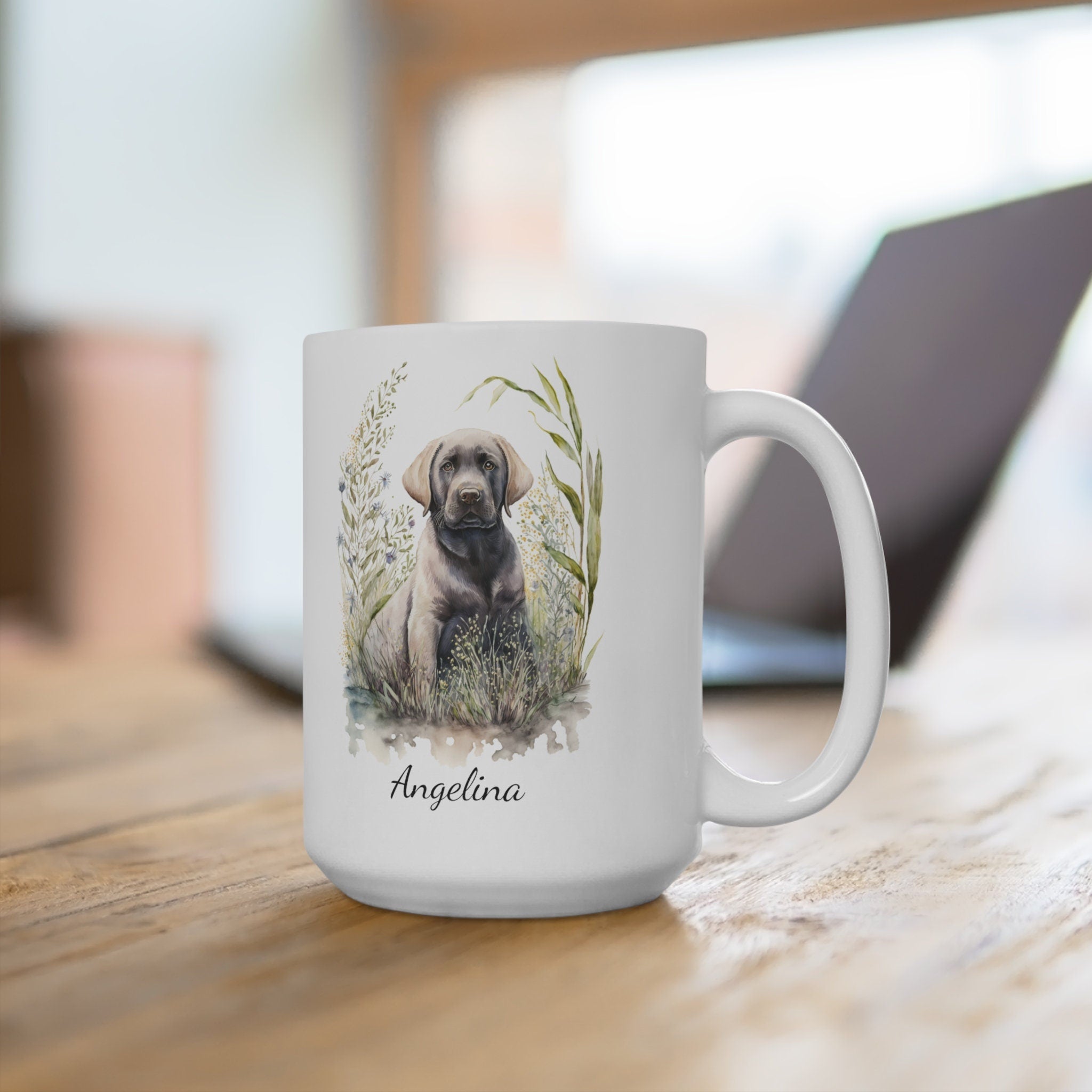 Personalized Chocolate Labrador Coffee Mug