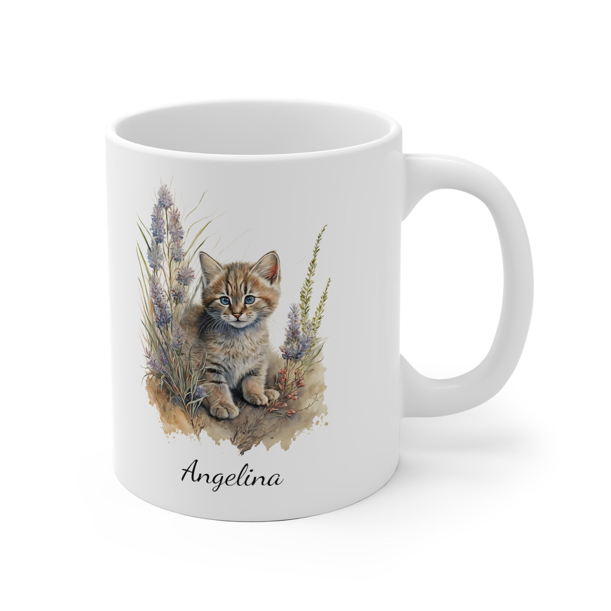 Personalized Cat Coffee Mug