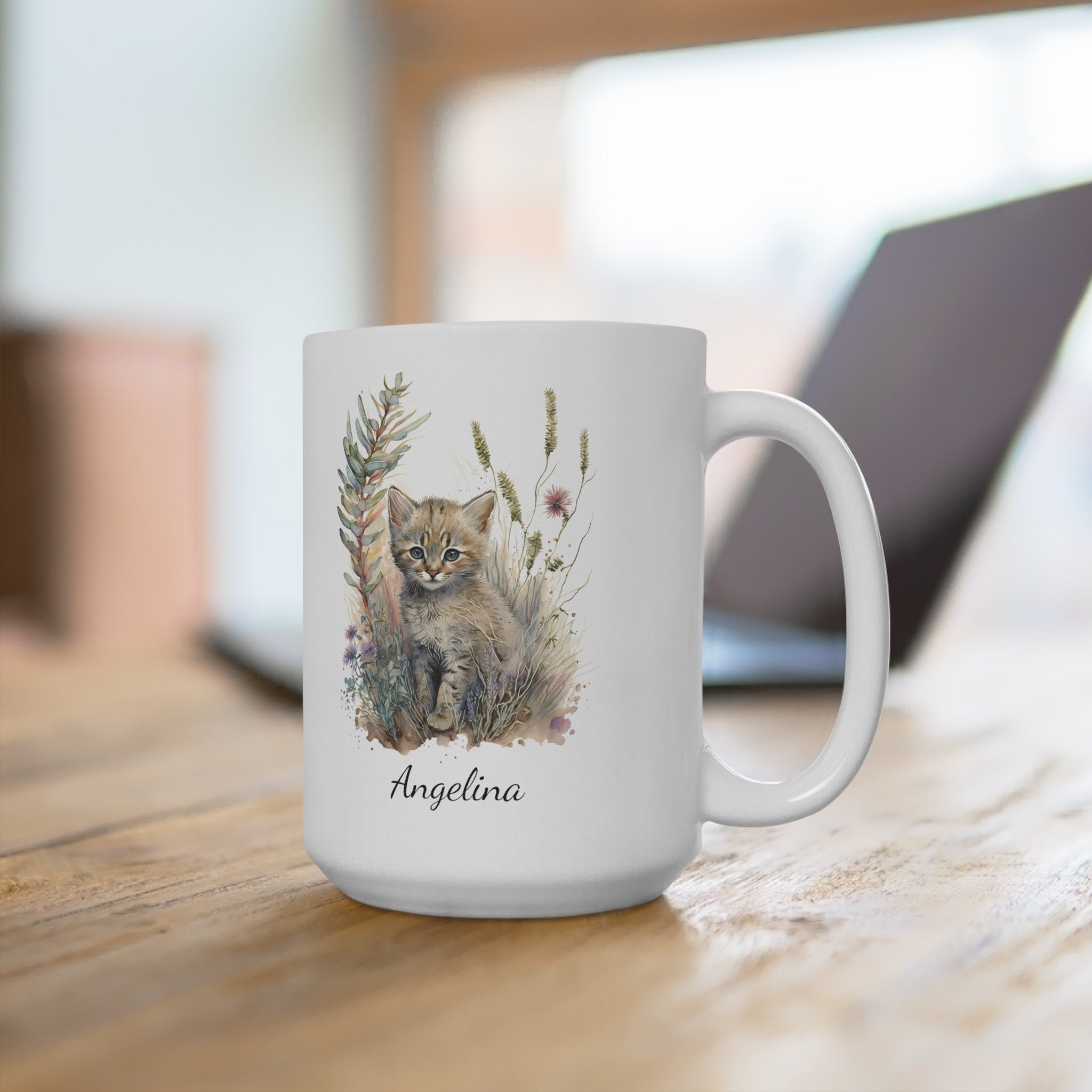 Personalized Cat Coffee Mug