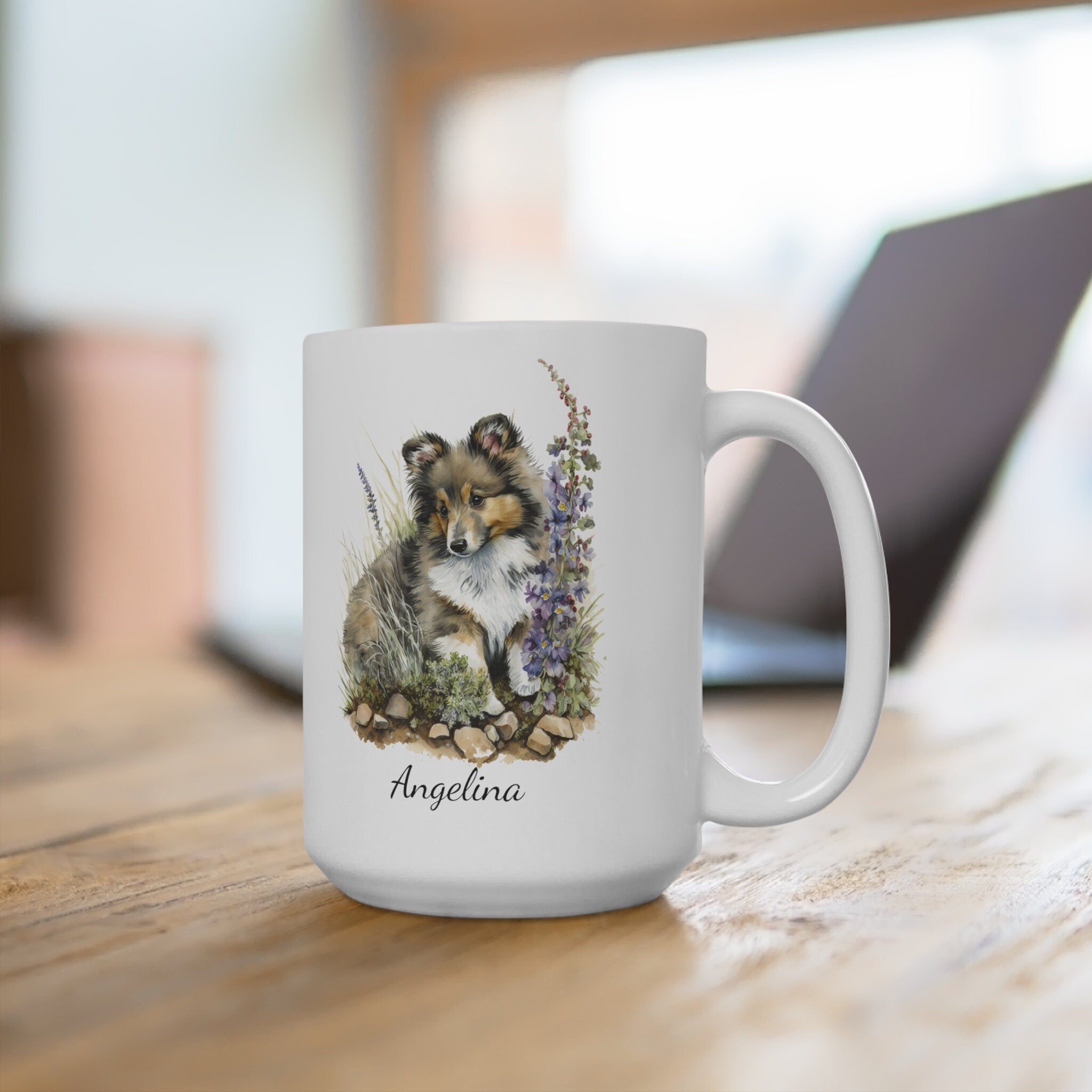 Personalized Shetland Sheepdog Mug