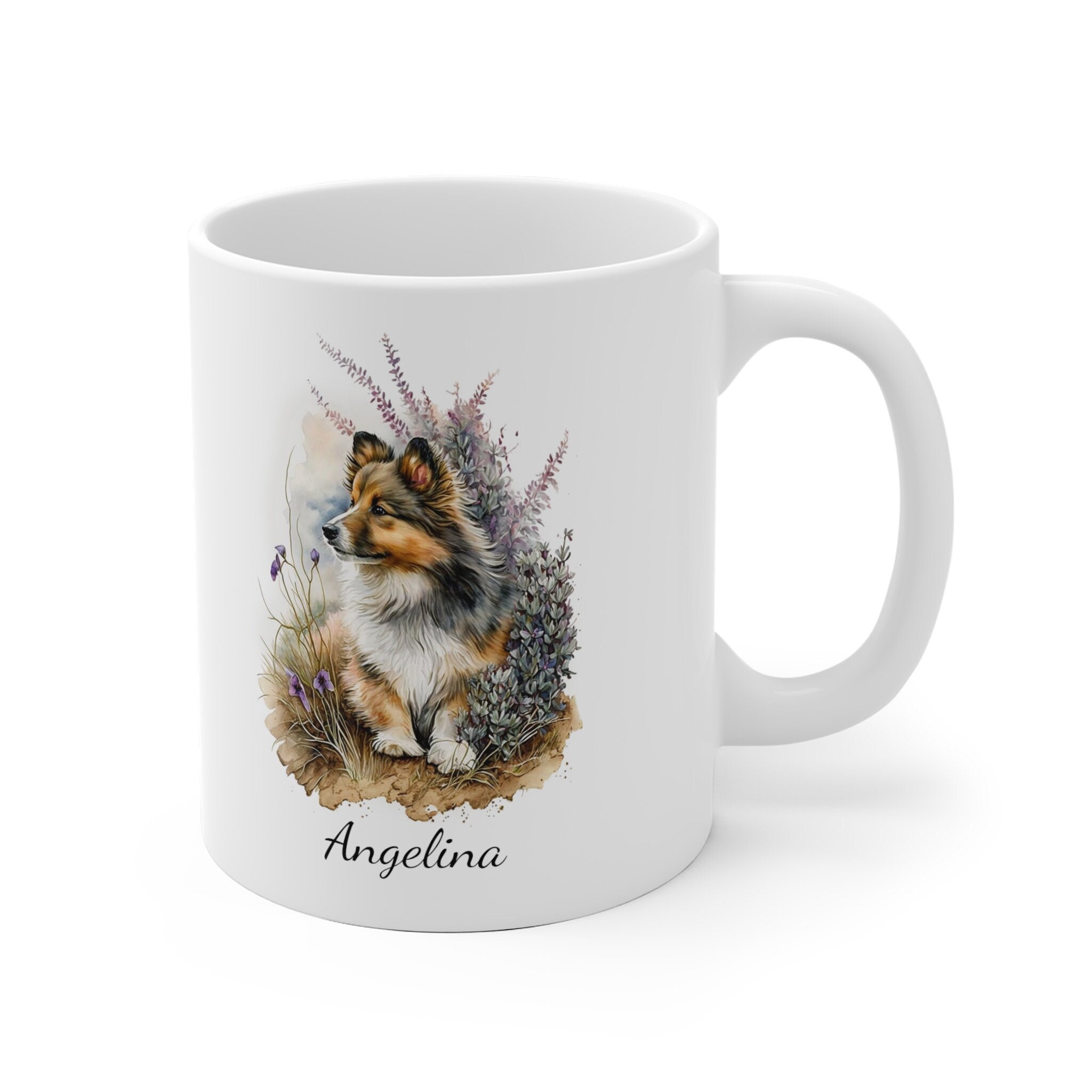 Personalized Shetland Sheepdog Coffee Mug