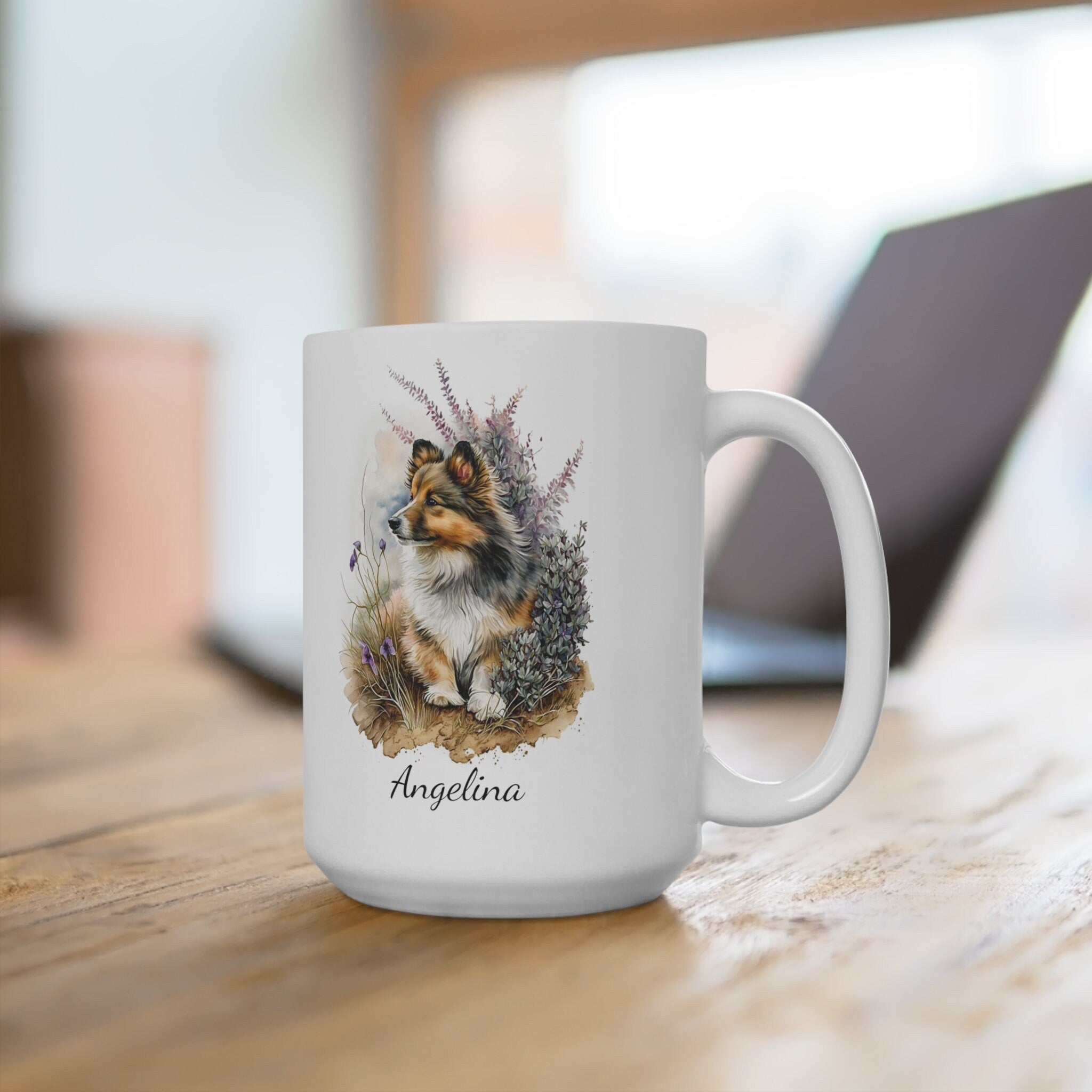 Personalized Shetland Sheepdog Coffee Mug