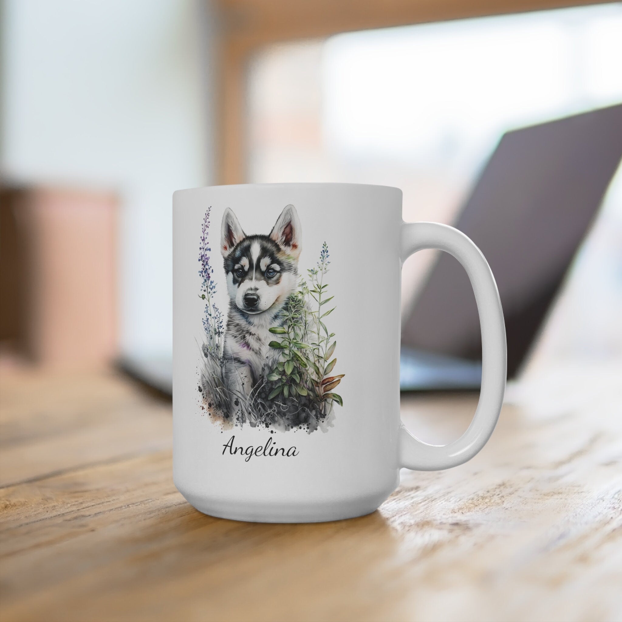 Personalized Siberian Husky Coffee Mug