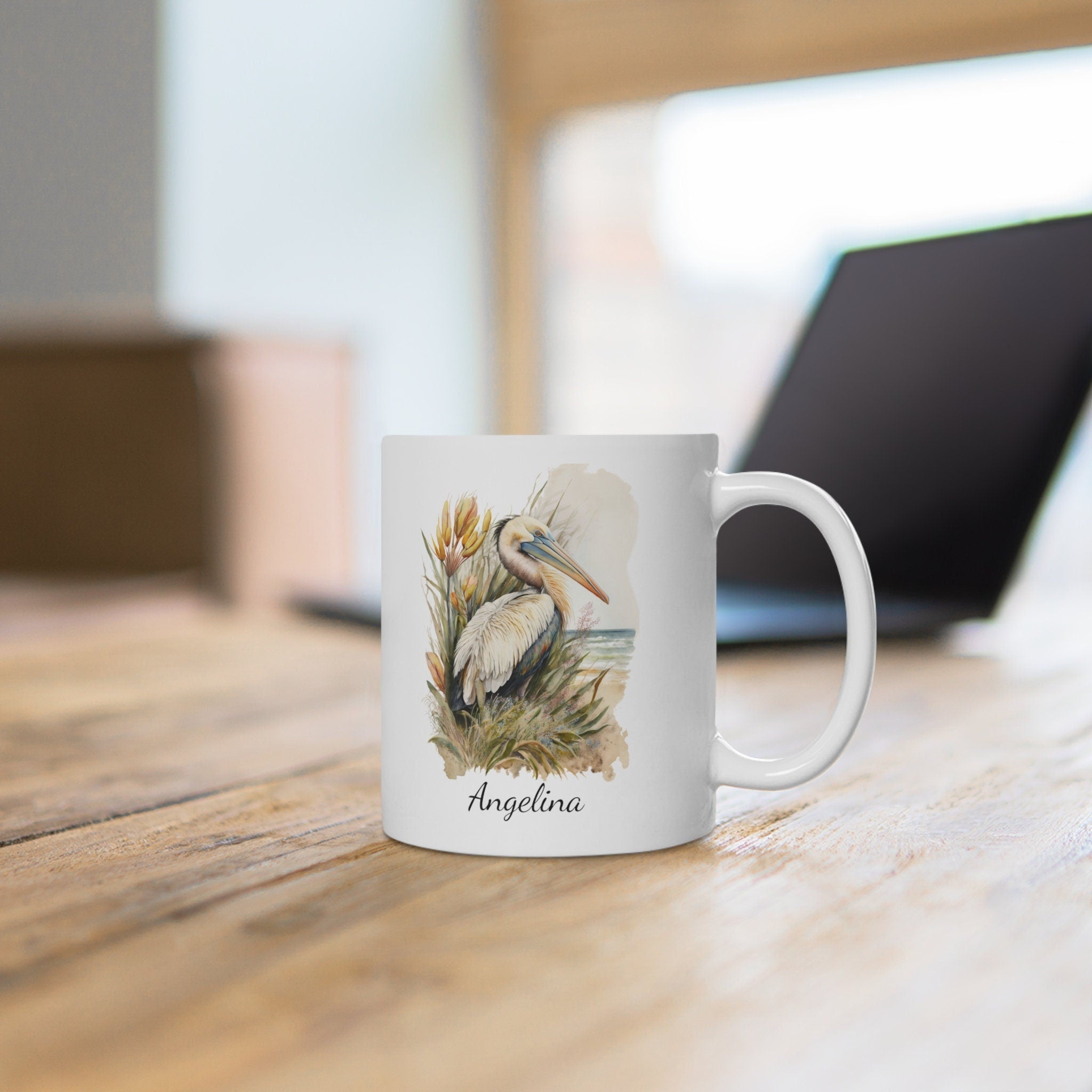Personalized Pelican Coffee Mug