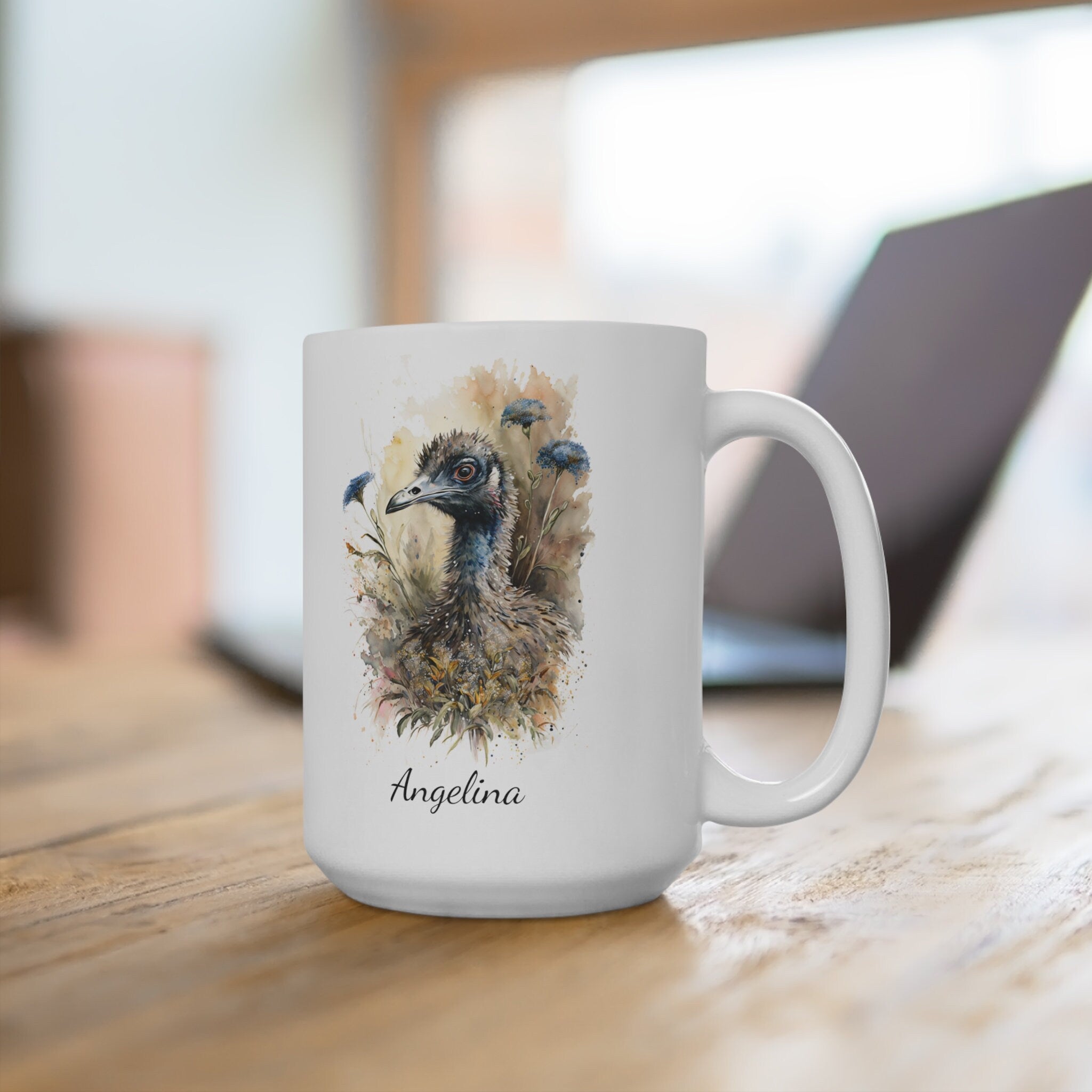 Personalized Emu Coffee Mug