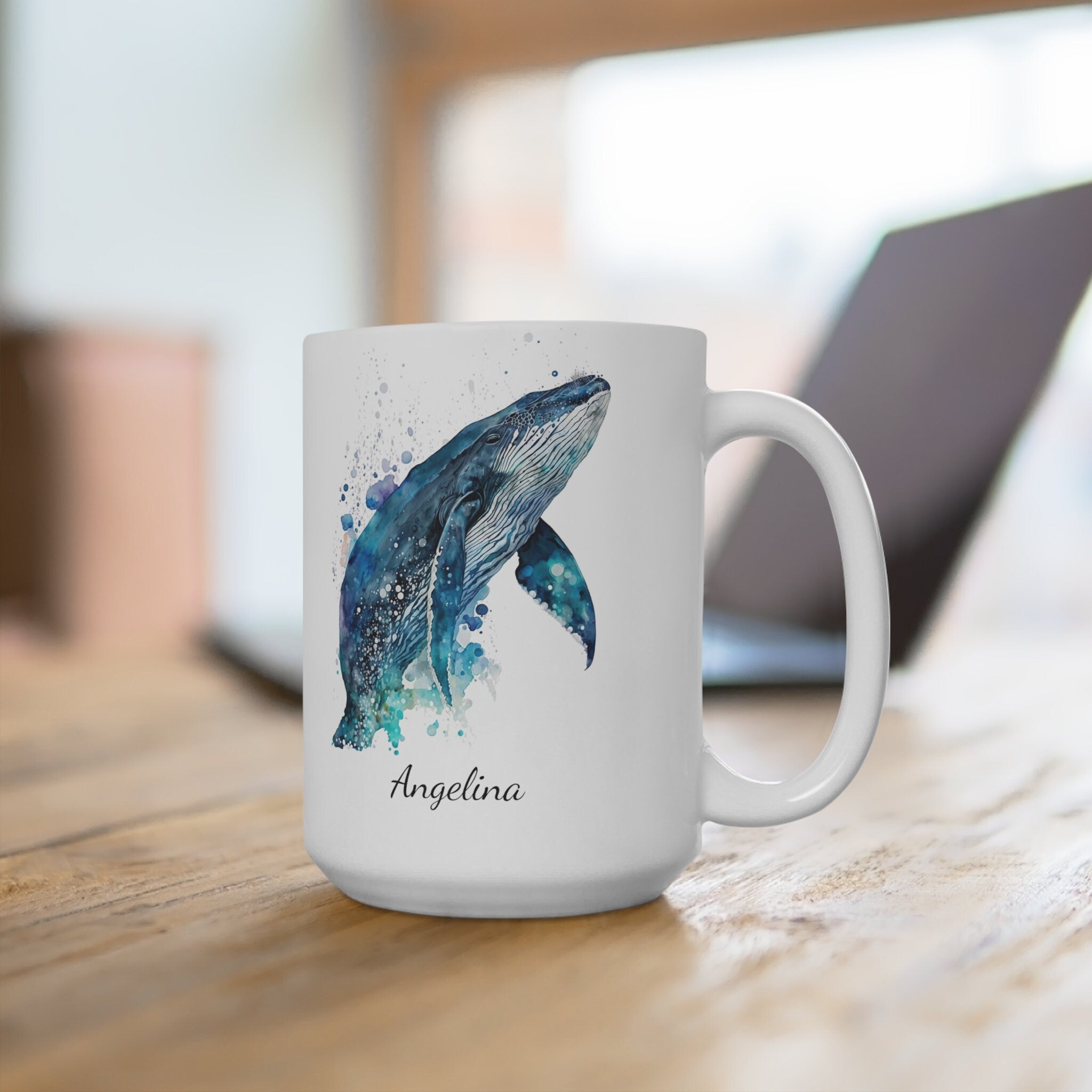 Personalized Humpback Whale Coffee Mug