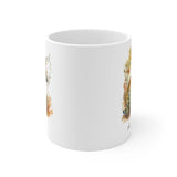 Personalized Kangaroo & Wildflowers Coffee Mug