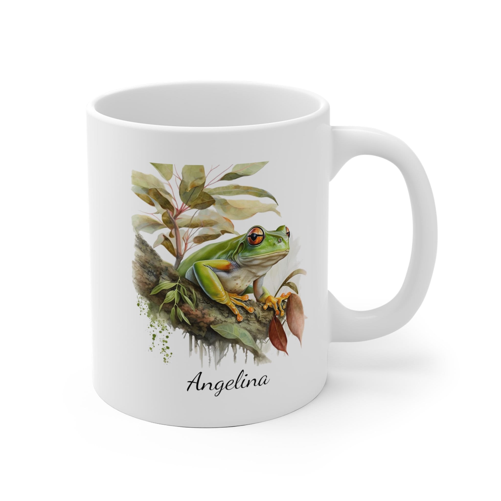 Personalized Green Tree Coffee Mug