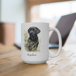 Personalized Black Labrador Puppy Coffee Mug