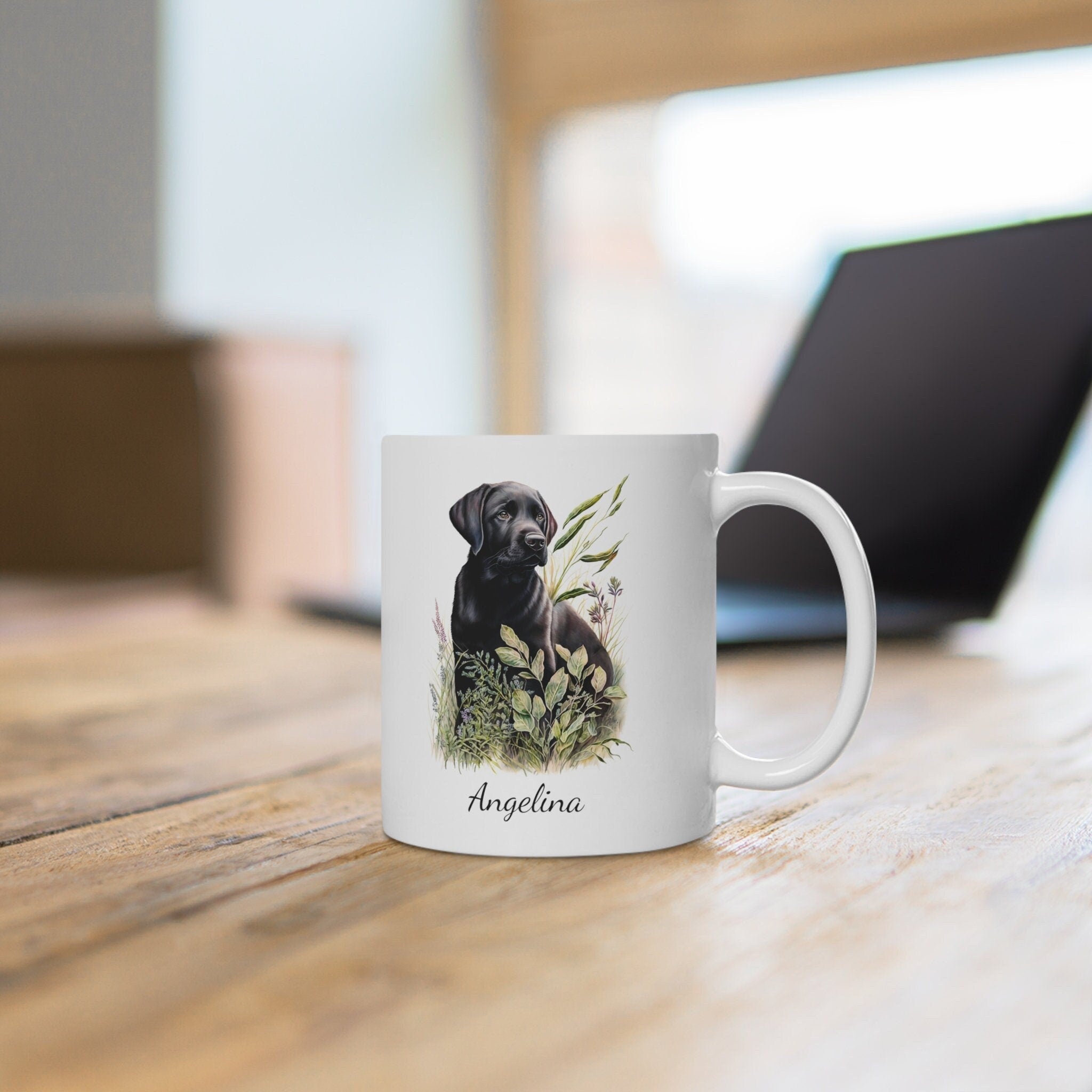 Personalized Black Labrador Coffee Mug