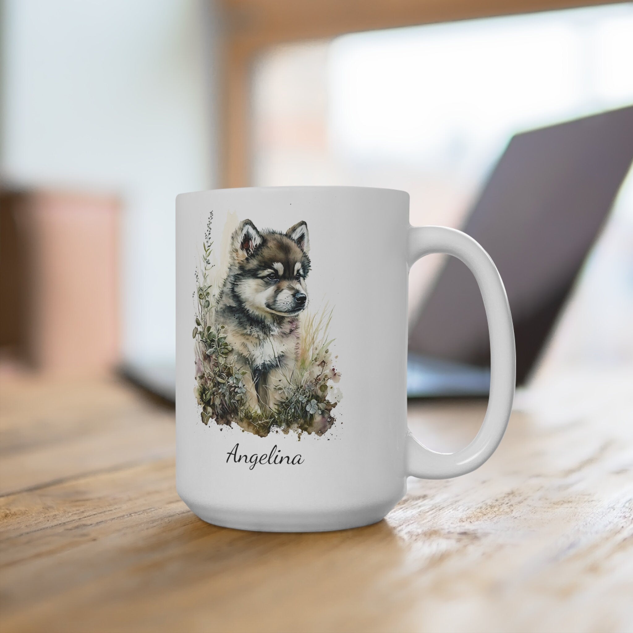 Personalized Alaskan Malamute Coffee Mug