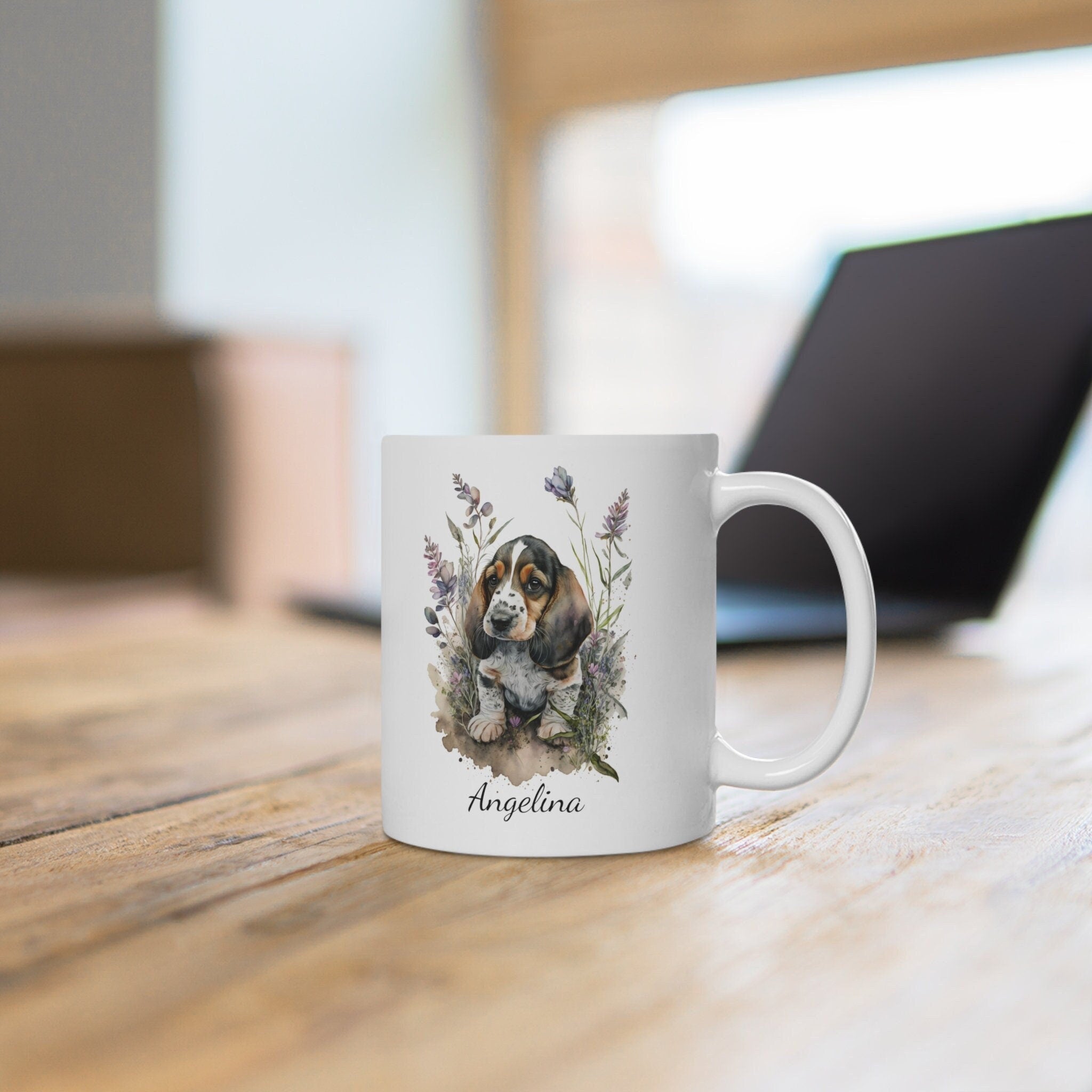 Personalized Basset Hound Coffee Mug