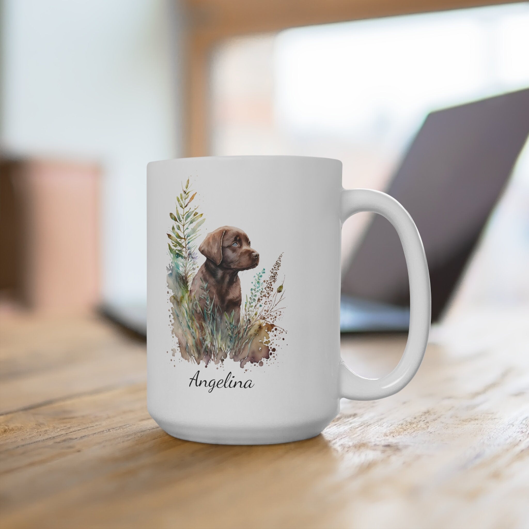 Personalized Chocolate Labrador Coffee Mug
