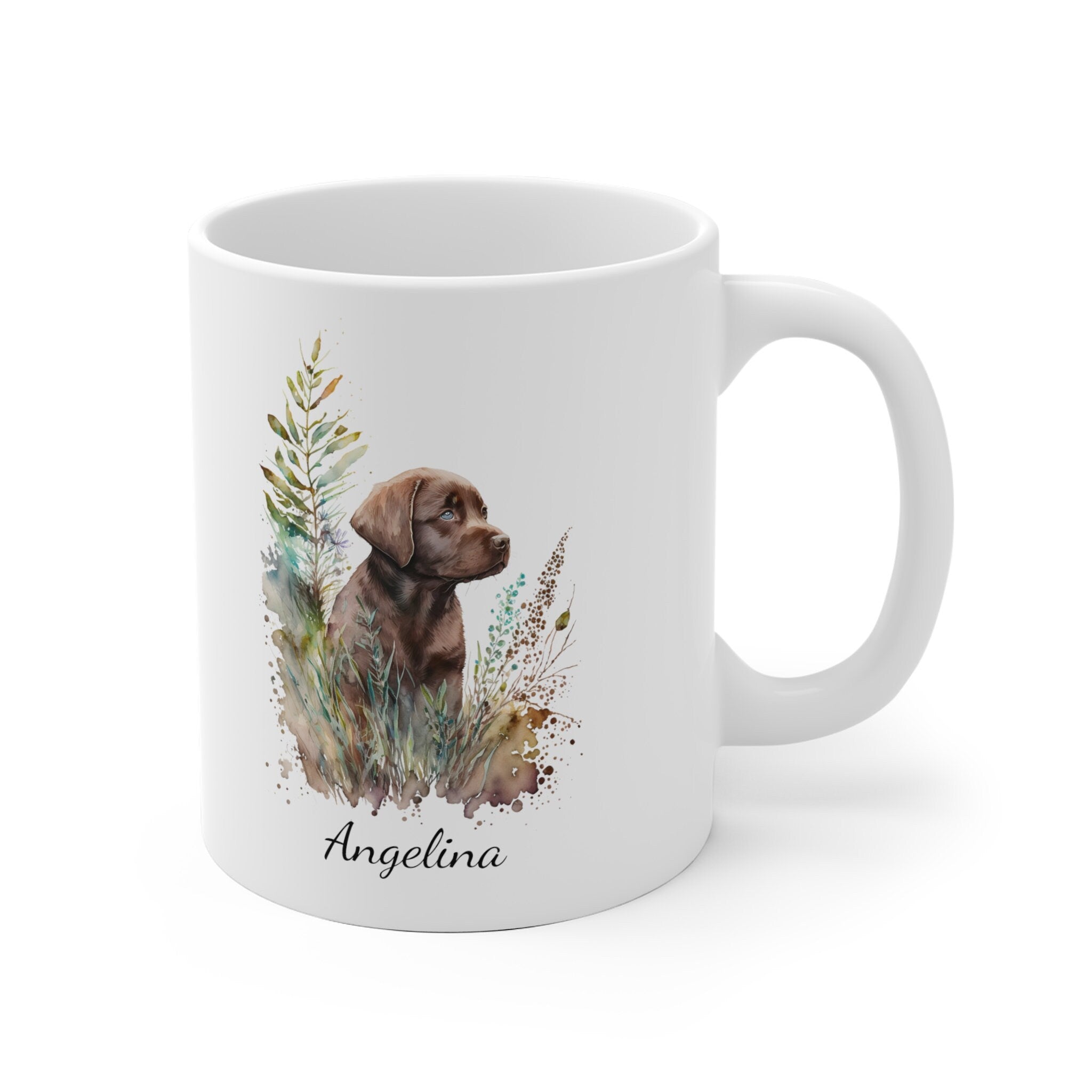 Personalized Chocolate Labrador Coffee Mug