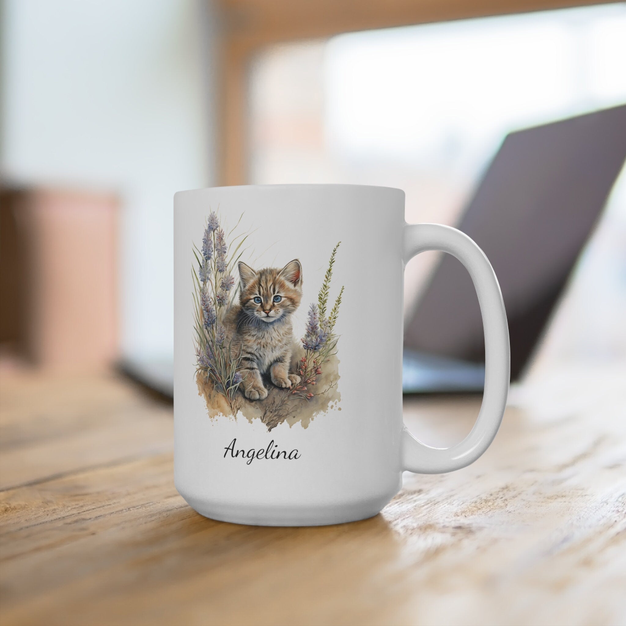 Personalized Cat Coffee Mug