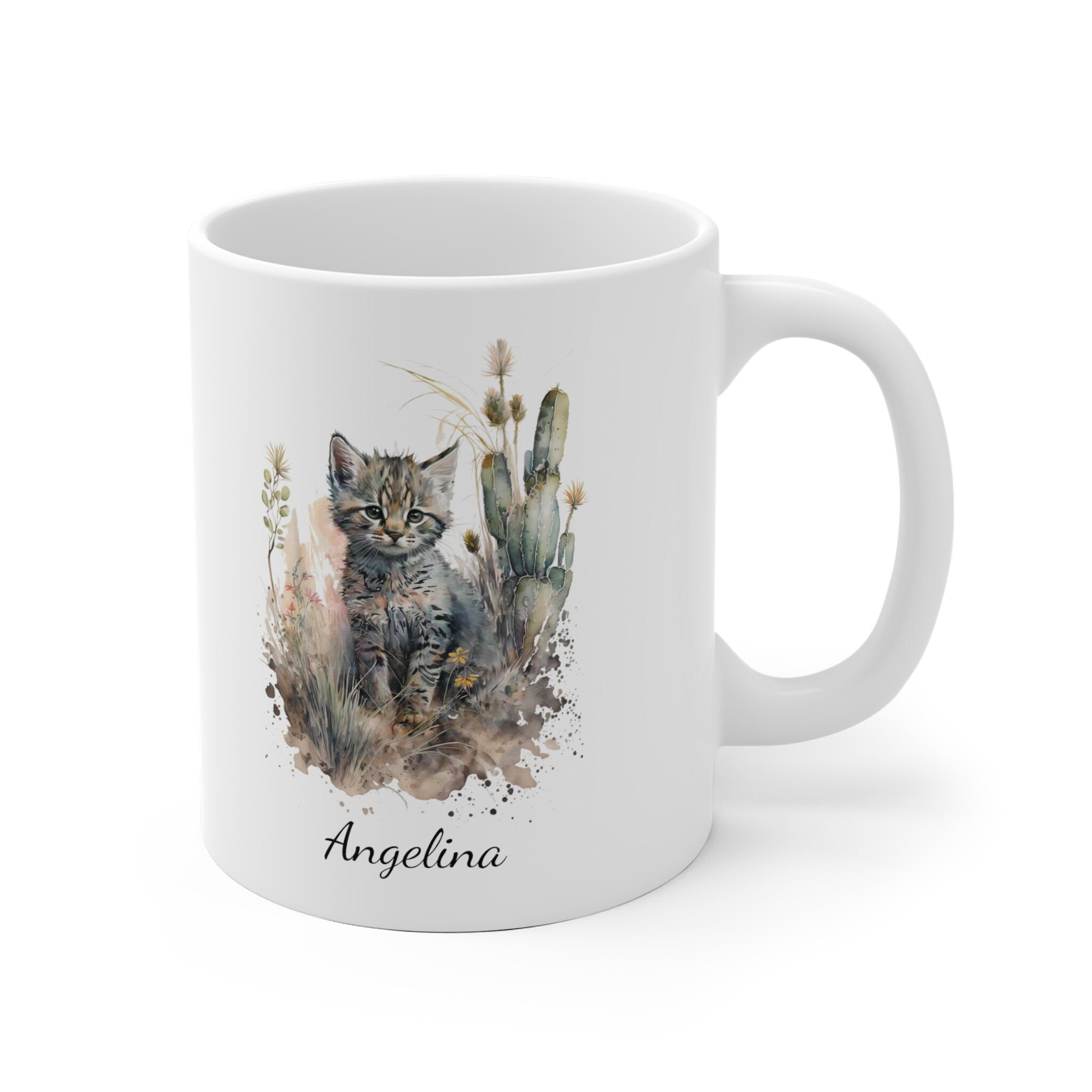 Personalized Cat Coffee Mug