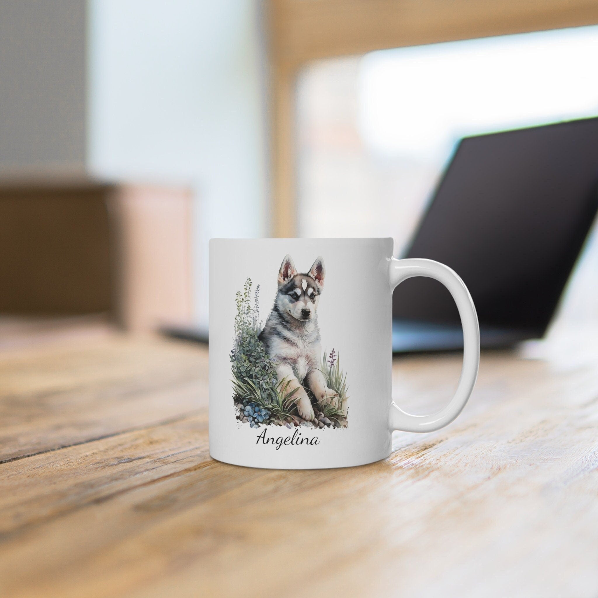 Personalized Siberian Husky Coffee Mug
